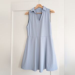 Light Blue Sleeveless Tennis Dress